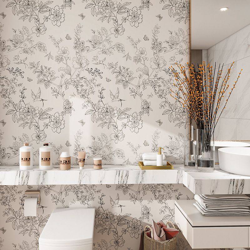 卫生间墙纸自粘墙壁纸家用厕所翻新改造墙贴防水防潮艺术网红ins,家装主材,定制壁画,淘宝优惠券,粉丝福利购,淘宝优惠卷