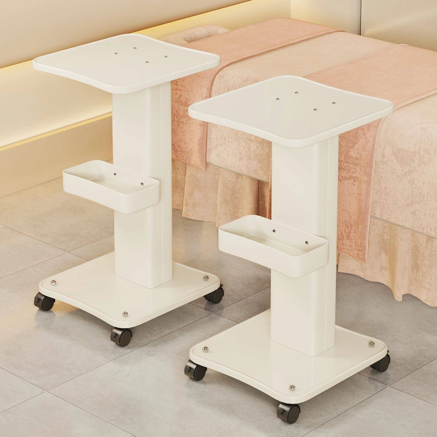 台式美容仪器置物架小推车美容院专用小推小气泡底座支架移动架子