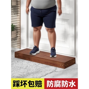 室外防腐木台阶脚踏阳台木头阶梯实木步梯楼梯踏步板垫高凳