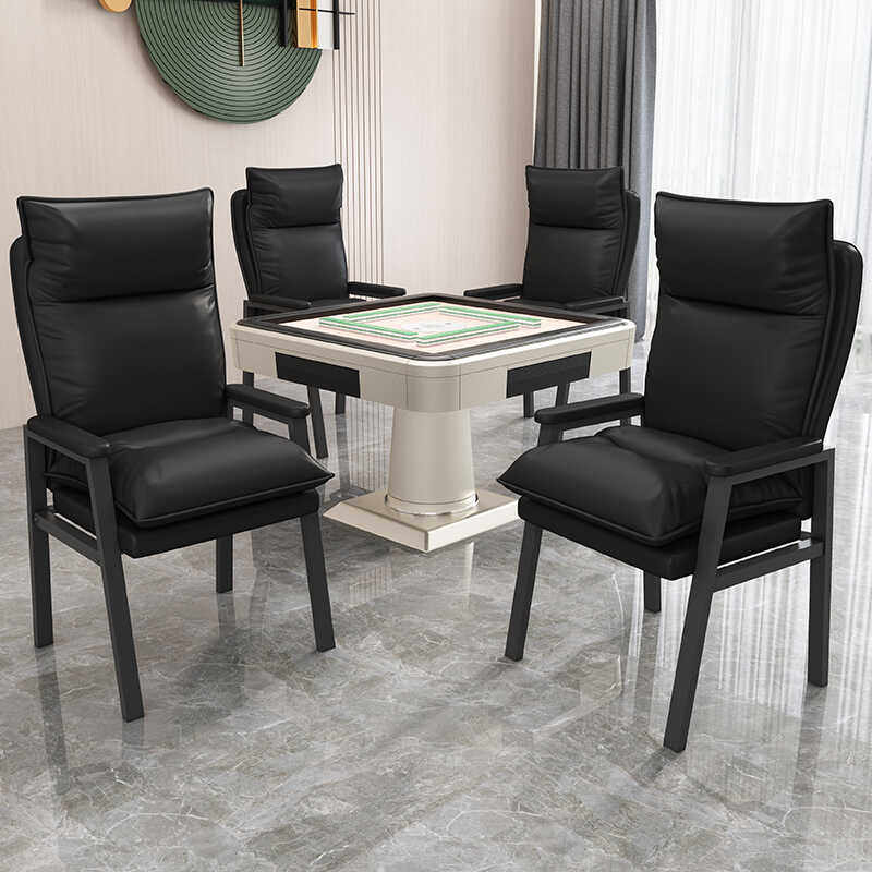 麻将椅网红棋牌室椅子新款加厚小户型办公椅客厅家用靠背凳子