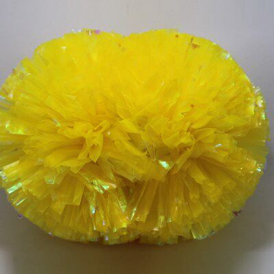 彩啦啦队手炫拉花球手柄幼儿花运动广场舞拉手拿花会5寸啦啦操球