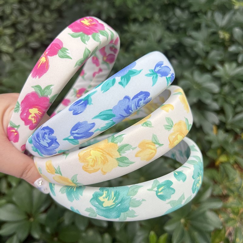 【春夏新款】会搭配有品位小仙女会选择的立体海R绵花朵高颅顶发