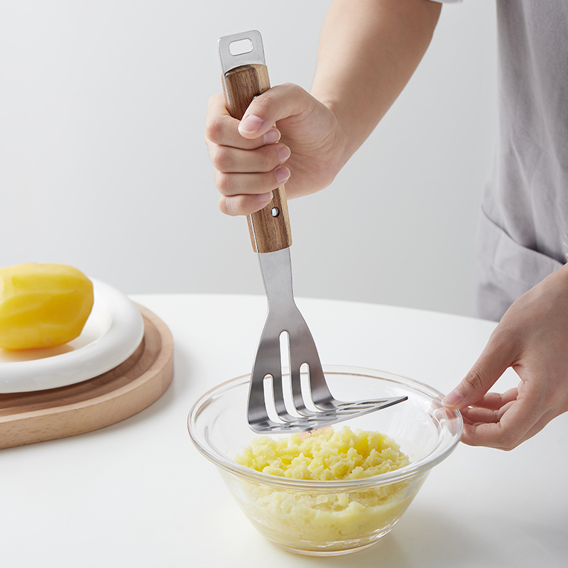 米立风物不锈钢土豆泥压泥器家用婴儿辅K食按压神器紫薯泥捣碎器