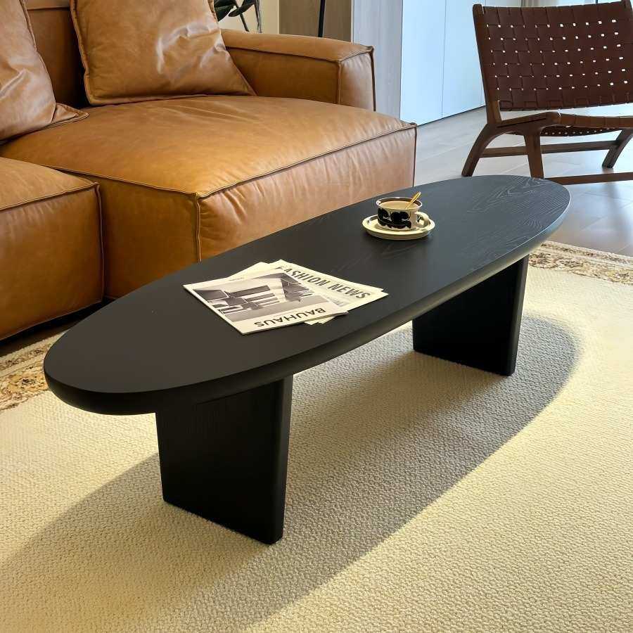 诧寂风黑色实木茶几简约家用设计师款小茶台中古民宿原木茶几桌,3C数码配件,USB灯,淘宝优惠券,粉丝福利购,淘宝优惠卷