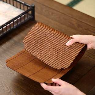 竹编茶席干泡茶垫茶道点茶榻茶具配件茶盘垫子餐具大漆手工精