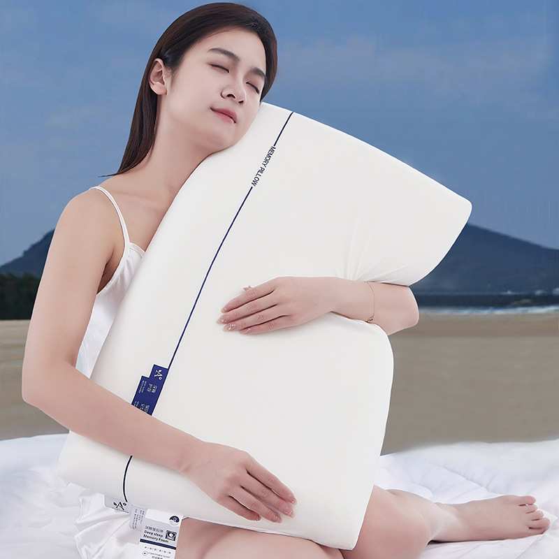 蓝盒子亚朵星级非感温生物基枕芯零压深睡眠记忆棉酒店枕头
