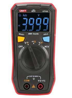 UNI-T优利德UT123家用便携万用表 NCV 通断蜂鸣 声光报警