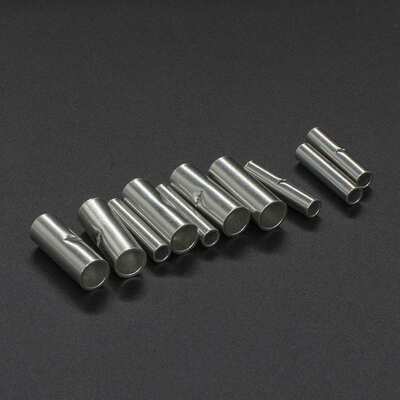 CJH冷压端子BN5.5紫铜1000个中间裸接头接线端子头铜鼻子铜管TL型