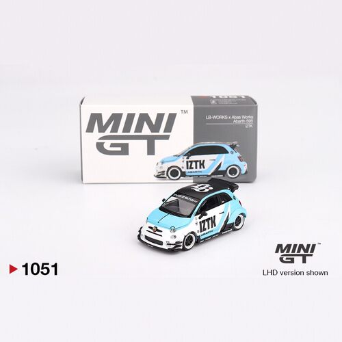 MINIGT1051阿巴斯LB蓝白64合金车