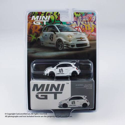 MINIGT809阿巴斯595白色64合金车