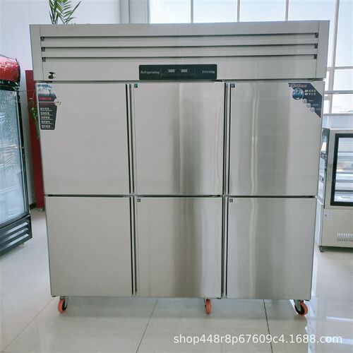商用冰箱 大容量不锈钢机身厨房冷冻柜 四门六门食品冷藏保鲜柜