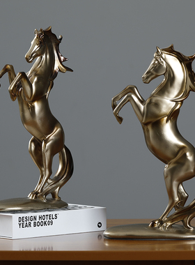 招财马到成功装饰品摆件家居饰品客厅电视柜酒柜办公室工艺品摆设