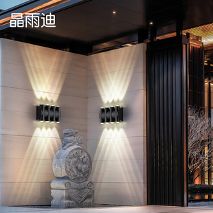 led户外壁灯防水庭院门头灯过道走廊楼梯现代简约客厅背景洗墙灯