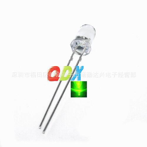 F4mm 白发红 白发蓝 白发翠绿 白发白 高亮直插式led发光二极管