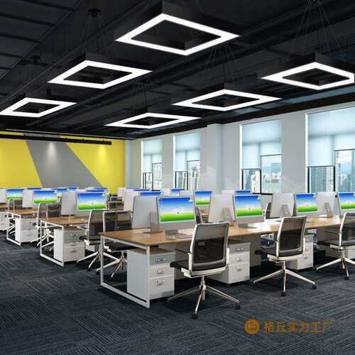 现代简约吊灯正方形工作室会议室店铺走廊过道办公室照明灯具