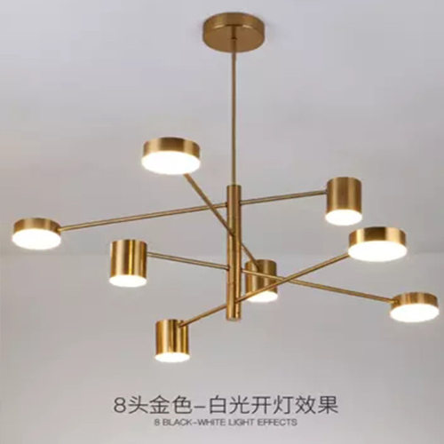 客厅简约现代铁艺吊灯大气?