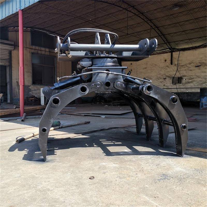 厂家生产抓木机厚实力度大固定性好坚韧耐用小型抱抓式抓木机