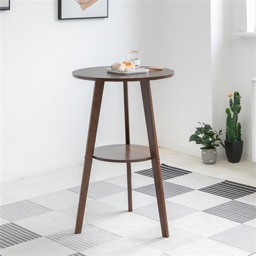 现货速发实木酒吧桌 小圆桌子家用休闲简L约台桌椅组合高脚凳吧台