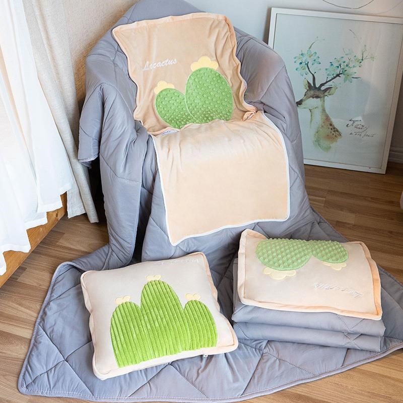 折叠汽车抱枕被子两用车用v车载高档二合一午睡靠垫靠枕办公室毯