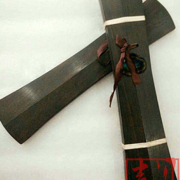 精品乌木黑檀木高音手板三块板 响板 高低音快板戏剧鼓板 云板