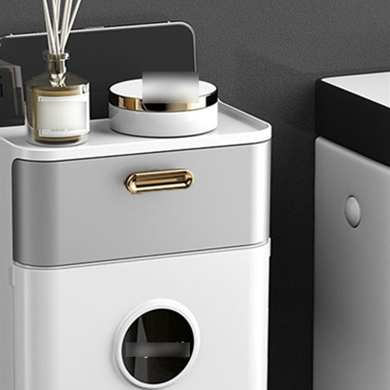 卫生间纸巾盒壁挂式o防水厕纸盒免打孔抽纸盒架子卫生纸卷纸置物