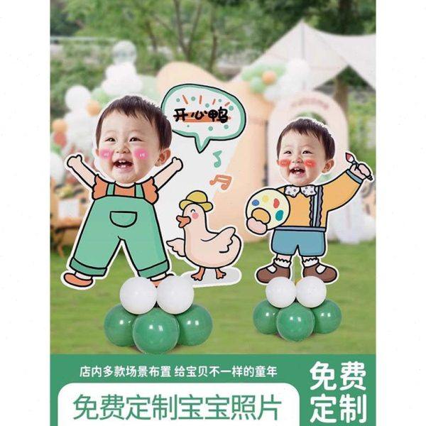 百日宴布置迎宾牌宝宝周岁生日装饰气球KT板定制满月大头人形立牌,节庆用品/礼品,装扮布置套餐,淘宝优惠券,粉丝福利购,淘宝优惠卷