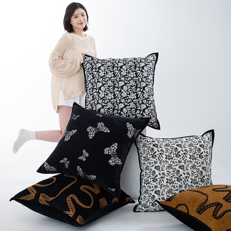 美拉德法式抱枕套不含芯轻奢高级B感客厅沙发靠枕靠垫大号靠背飘