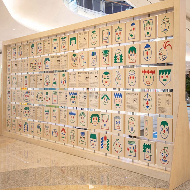 幼儿园木质翻转牌景o墙创意翻翻乐无动力游乐设备网红翻转互动墙