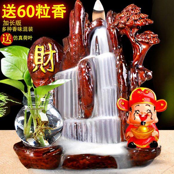 陶瓷新款高山流水禅意倒流香炉招财茶宠茶道家用室内创意个性摆件,家居饰品,香薰炉,淘宝优惠券,粉丝福利购,淘宝优惠卷