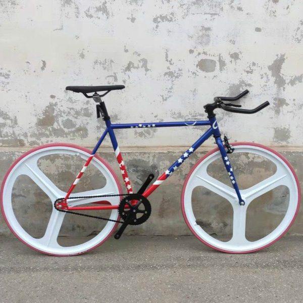 新款死飞车活飞倒刹男女款青少年学生单车倒骑复古刷街利器自行车