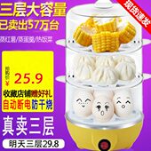 蛋不锈钢煮蛋器蒸迷你家用多功能鸡蛋自动断电机早餐机煮蒸蛋器羹