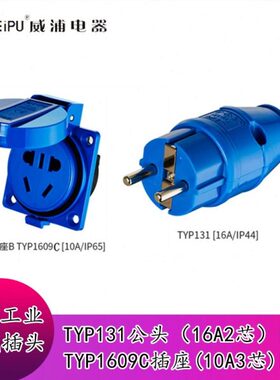 ) 威浦航C空P插座13欧式A3Y1Y10芯T916连接器芯 T0工业插座(P16A2