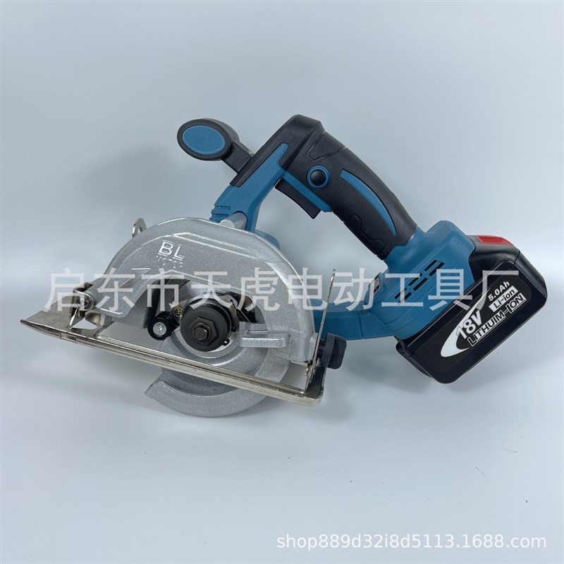 充电式5寸电圆锯木工锯锂电电B锯圆盘锯瓷砖切割机手提锯云石机