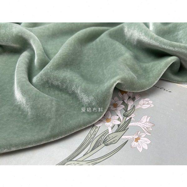 真丝丝绒 淡雅灰绿140宽幅桑蚕丝天鹅绒面料霜感光泽高定春夏布料,居家布艺,海绵垫/布料/面料/手工diy,淘宝优惠券,粉丝福利购,淘宝优惠卷