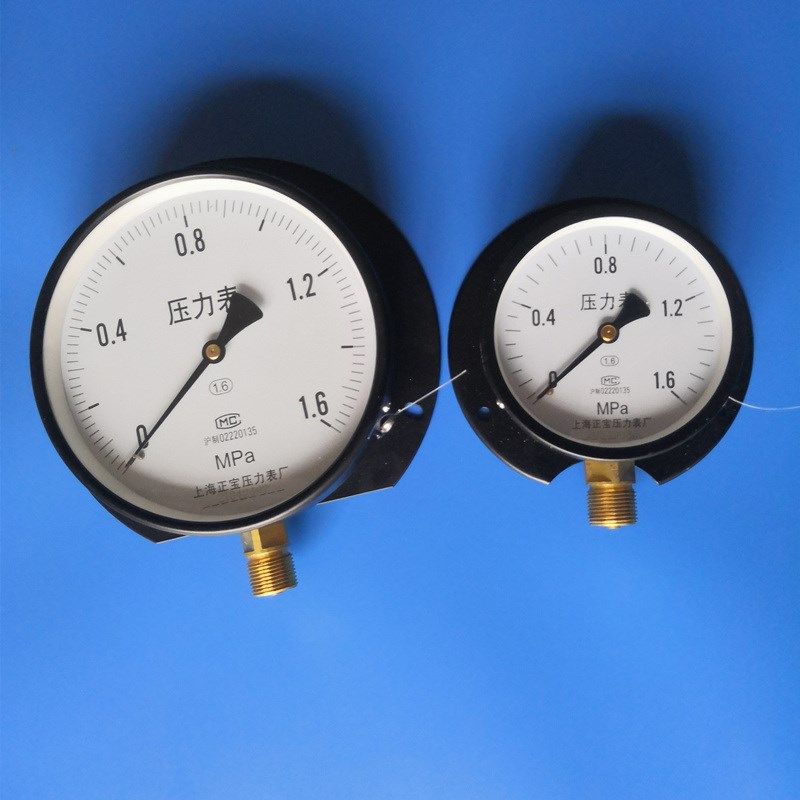 YC100T 船用压力表0o-1.6MPa径向带后边Y-150T 负压船用压力真空