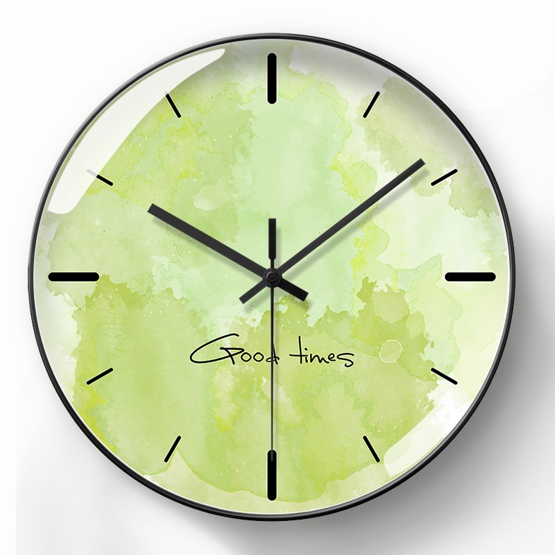 个性挂钟客厅现代简约大气轻奢钟表自动对时钟电波钟静Z音表挂墙