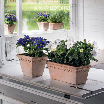 ro设计陶土罗马花边北欧ma室内花盆复古 浮雕皇家轻奢De家居 帝