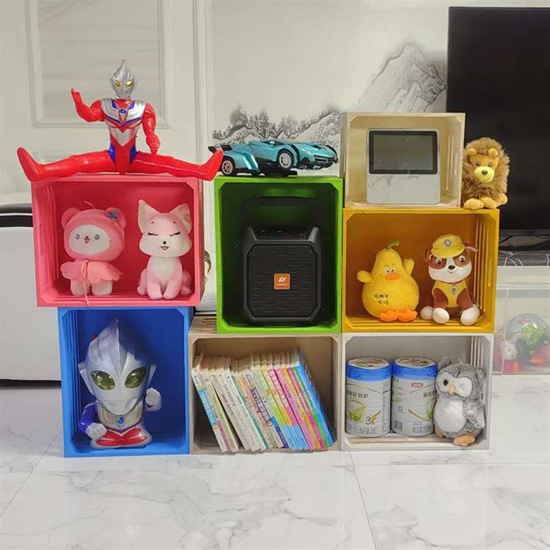 实木书桌收纳架学生家p用桌边置物架书架书柜桌面整理架多层置物