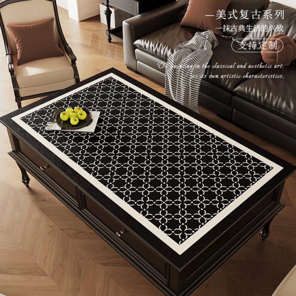 茶几垫桌布免洗防油防水高级感轻奢客厅家用长方形电视柜茶几桌垫,居家布艺,茶几垫,淘宝优惠券,粉丝福利购,淘宝优惠卷