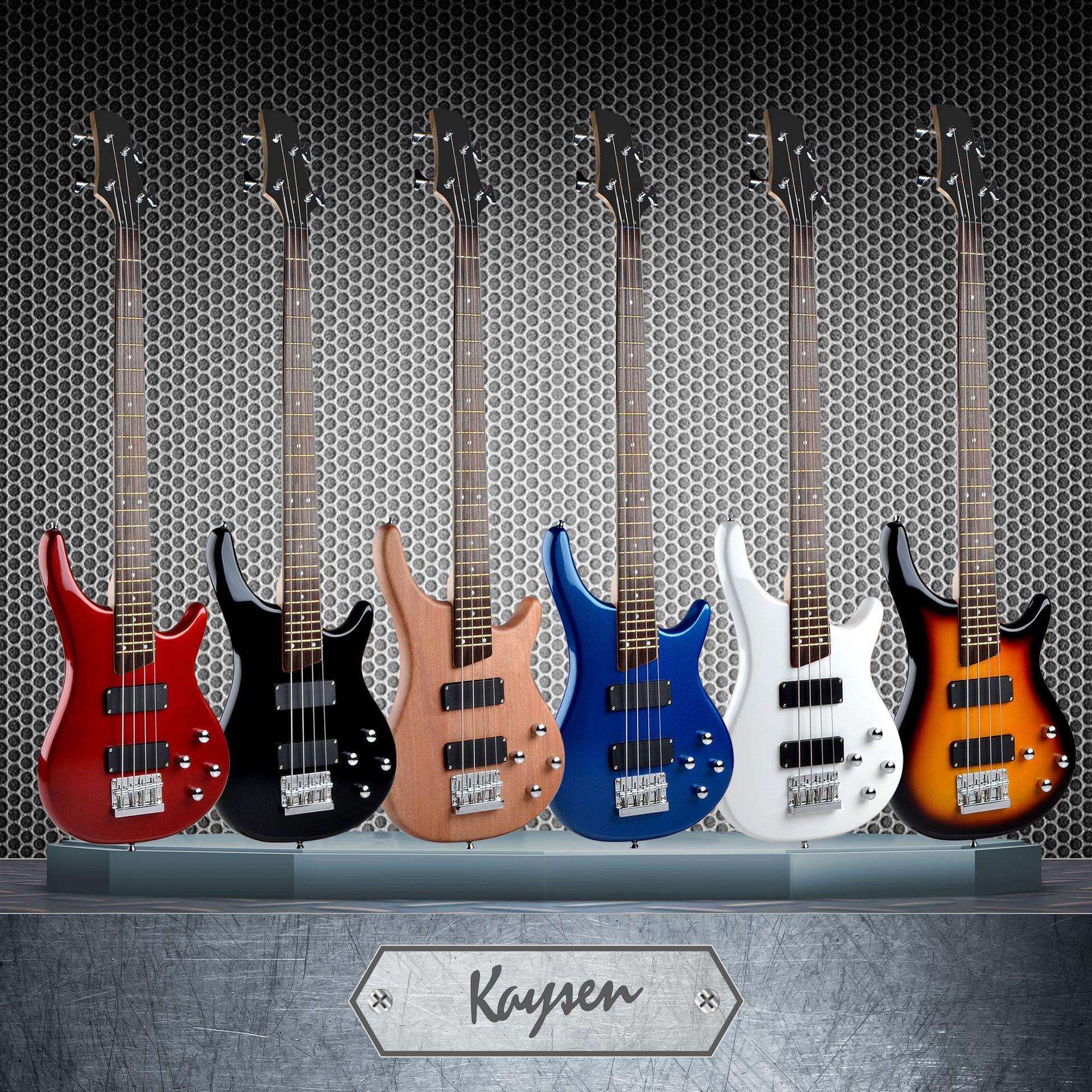 新手入门四弦电贝司 椴木琴体4弦电贝斯 初学者摇滚练习琴bass