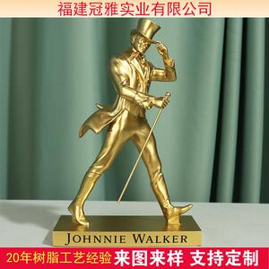 创意迈克尔杰克逊小金人经典动作雕像装饰摆件大号落地玻璃钢雕塑