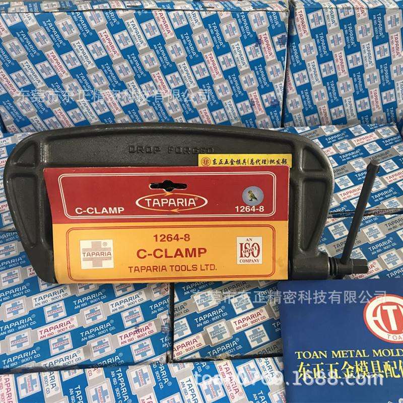 TAPARIA印度G字夹重型g型虾公码D型夹C型木工夹C-CLAMP固定夹工具