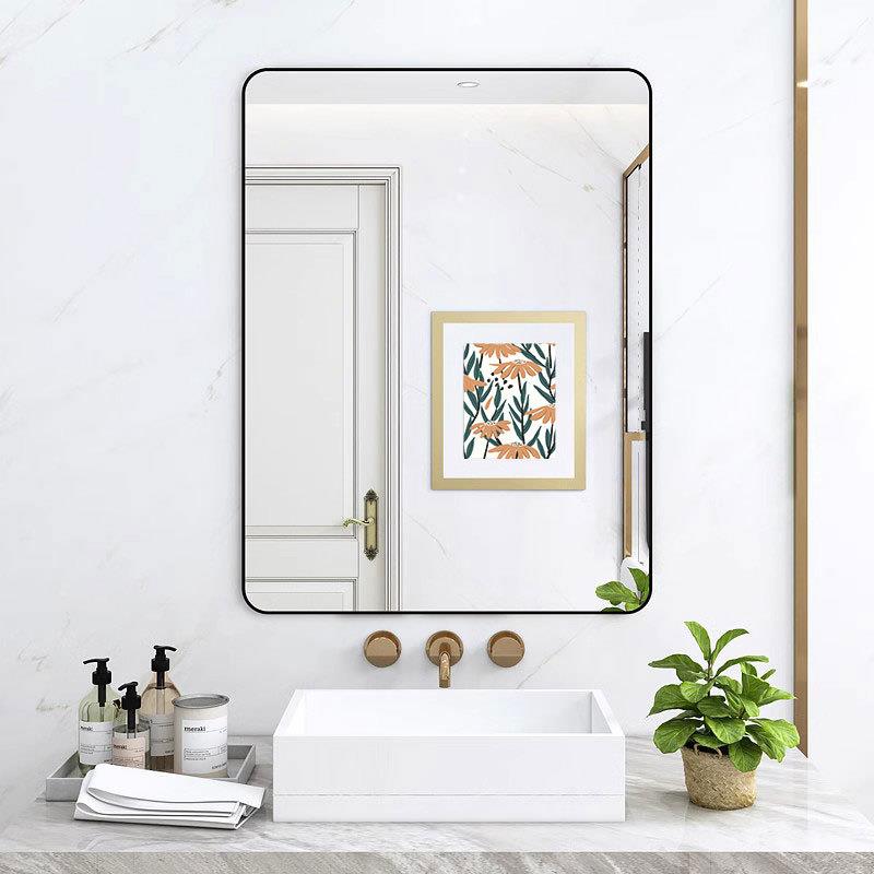 浴室镜子贴墙自粘40x60厘米50*70cm80 90卫生间厕所免打孔挂新品