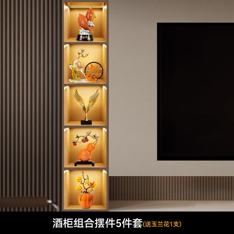 高级现代酒柜装饰品组合创意摆件客厅家居玄关电视柜办公室工艺品