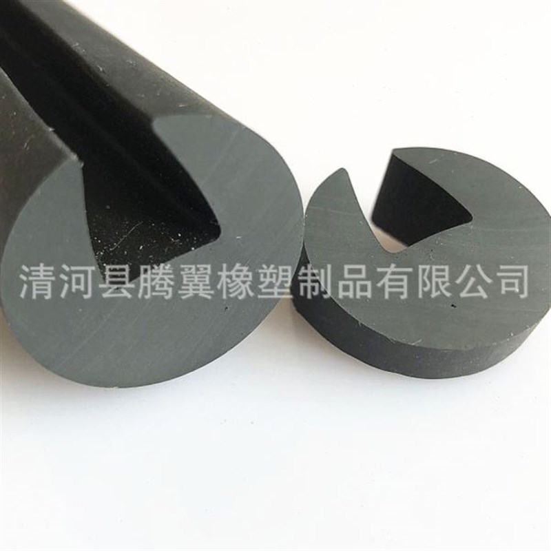 振动筛橡胶g压条矿筛震橡胶条机械设备U形橡胶压条