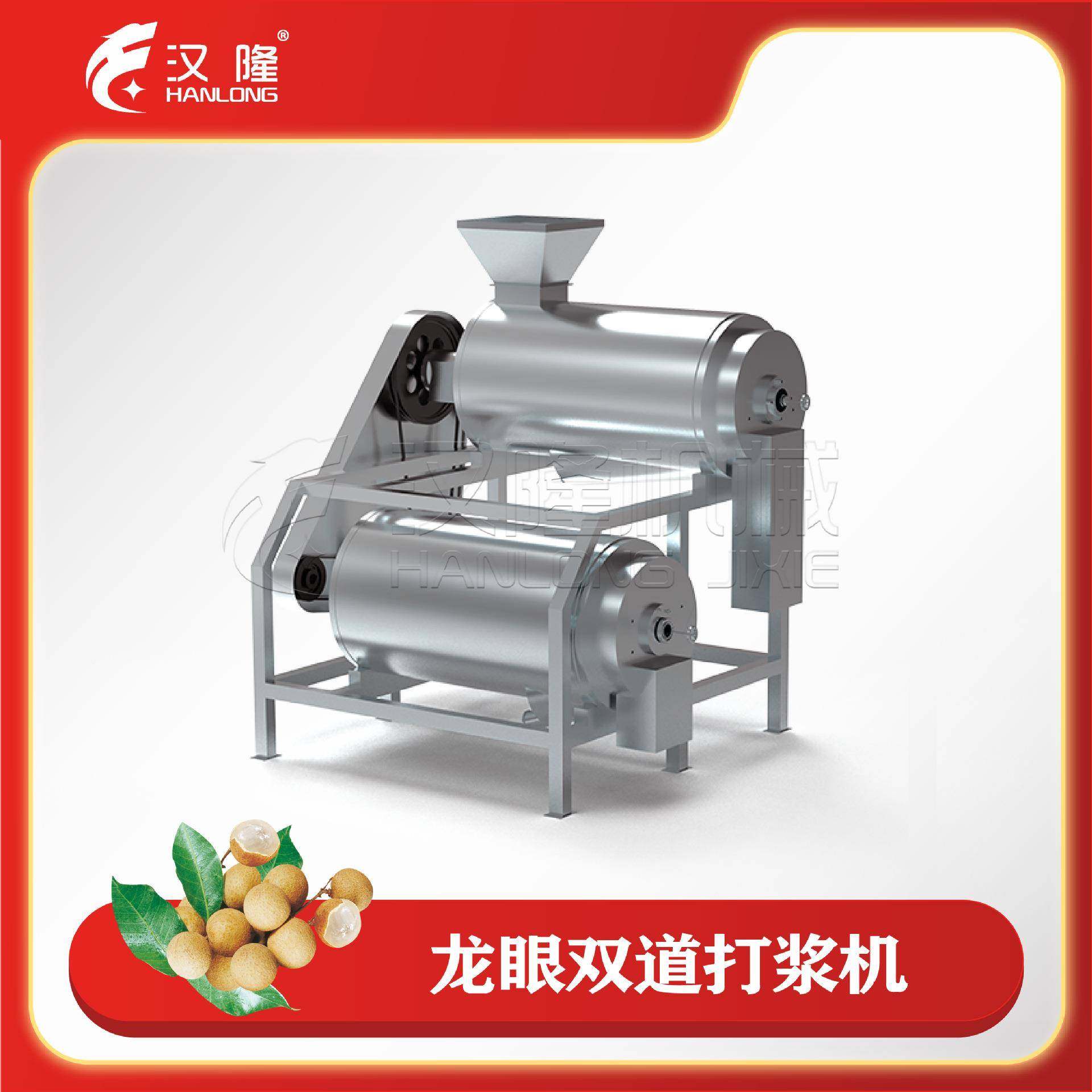 厂家直销不锈钢双道去核打浆机龙眼樱桃类果蔬自动去皮去核打浆机