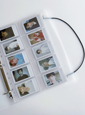 拍立得mini10宫格相册mini活页夹A4收纳册小卡追星卡册无印风简约