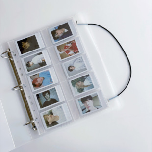 拍立得mini10宫格相册mini活页夹A4收纳册小卡追星卡册无印风简约