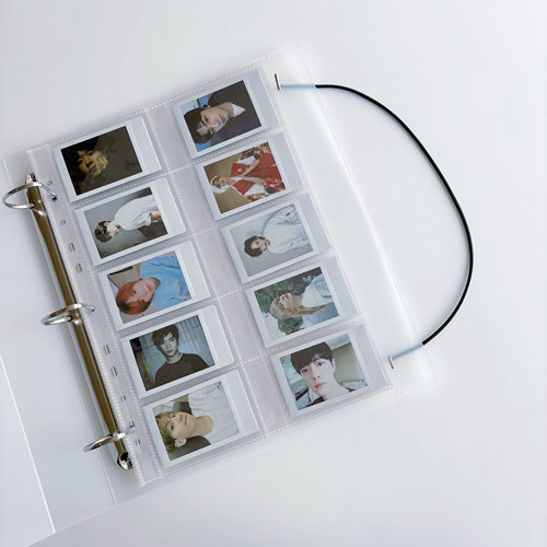 拍立得mini10宫格相册mini活页夹A4收纳册小卡追星卡册无印风简约