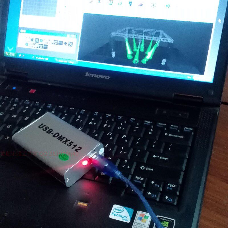 多功能USB-DMX512p控台 高速DMX512灯光控制器 +3D模拟灯光控台